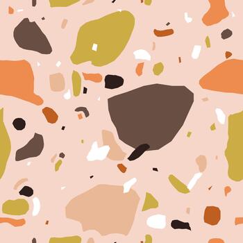 terrazo modelo con terroso colores creando textura vector