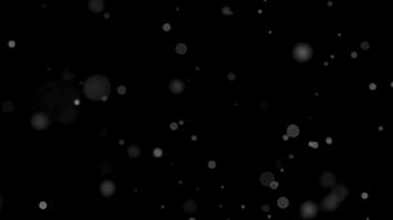 resumen bokeh burbujas flotante en oscuro espacio, amable movimiento antecedentes para relajante contenido video