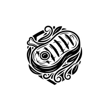 Intricate feather motif emblem showcasing a stylized bird in a circular swirling representing natural elegance and sophisticated branding concepts vector