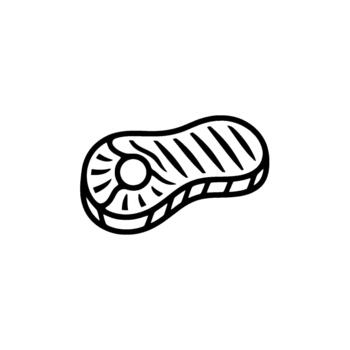 Detailed peanut illustration in a linear art style representing food and nutrition concepts for branding and applications vector