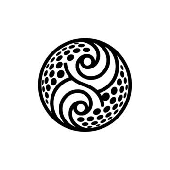 circular globo emblema exhibiendo intrincado arremolinándose patrones y texturizado esfera elementos representando global conectividad y universal principios vector