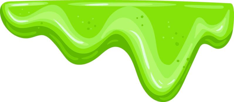 Green dripping slime creating abstract border frame vector