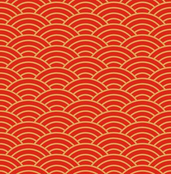 seigaiha ola modelo creando un sin costura tradicional antecedentes vector