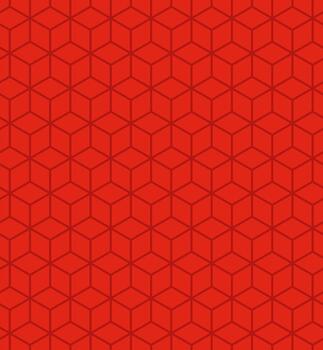 en expansión rojo isométrica cubo modelo antecedentes vector