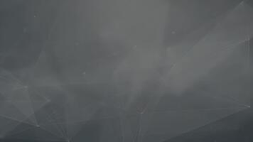 astratto Rete connessione con raggiante Linee e buio sfondo video