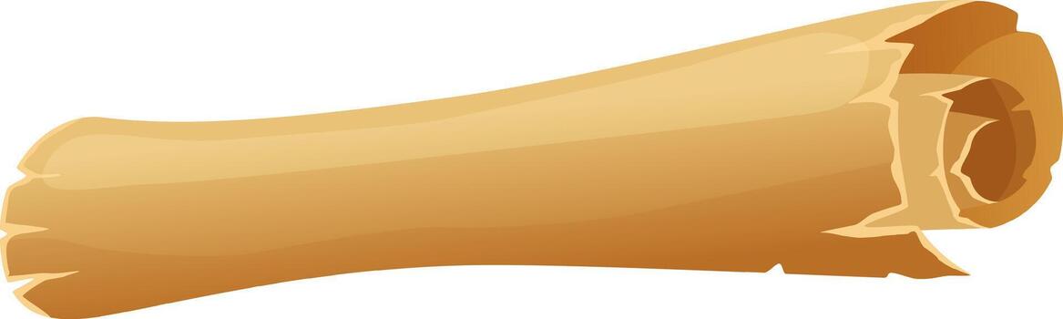 Old paper scroll presenting ancient document content vector