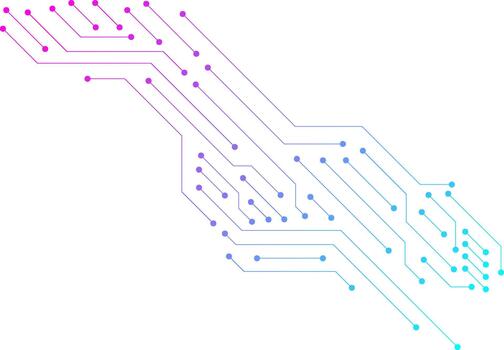 tecnología impreso circuito tablero tarjeta de circuito impreso antecedentes. tarjeta madre, UPC, procesador y artificial inteligencia concepto. digital pastilla semiconductor vector