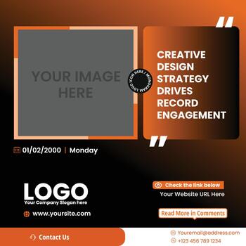 Modern Minimal Podcast News Event Square Banner Template with Geometric Style vector