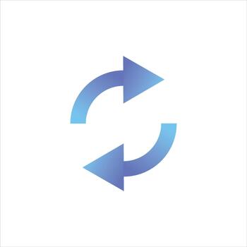Refresh icon for display design vector