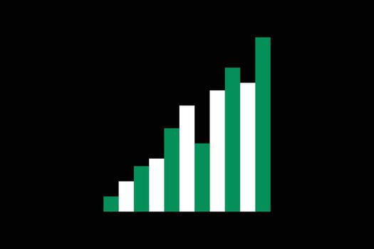 Design of cute background business graph chart analysis concept pixel 8 bit. vector