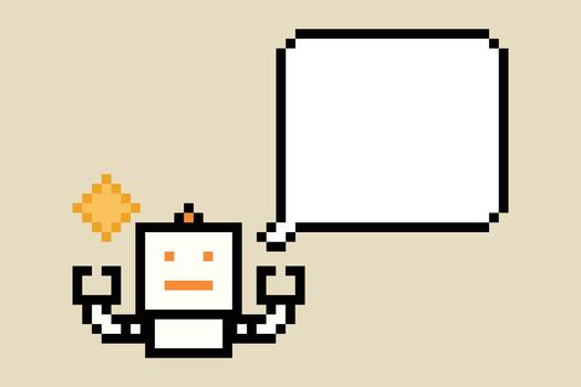 Pixel art robot robotic engineer machine industy ai cyber future chat bot. vector