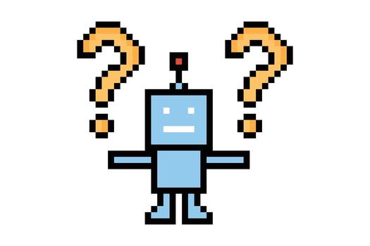 Robot cartoon robotic engineer machine industy ai cyber future art. vector