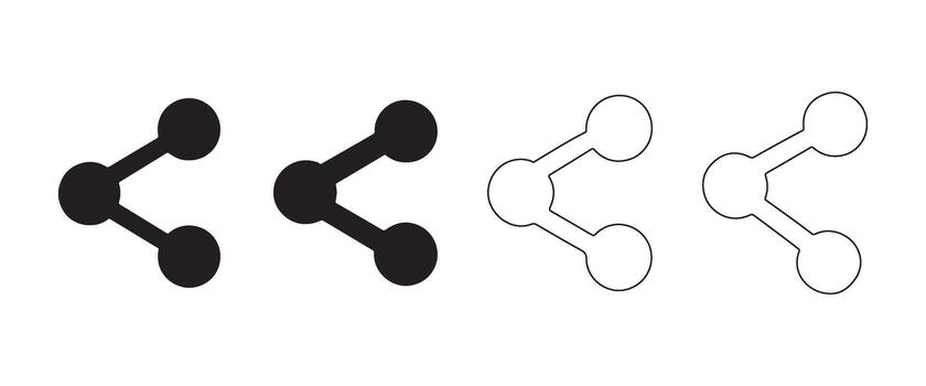 sencillo conexión nodos elementos para red diseño proyectos vector