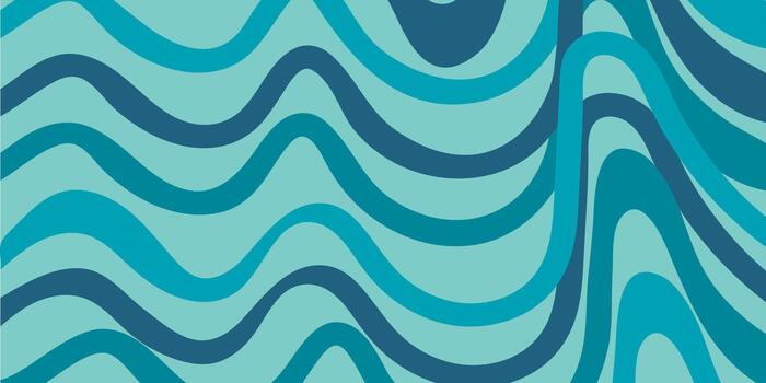 raya arco iris maravilloso en capas ola antecedentes en frio tonos vector