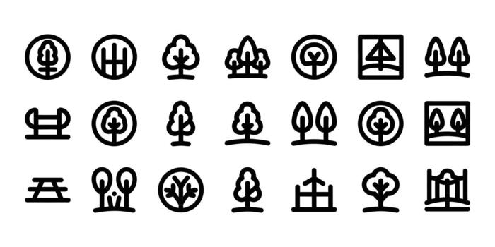 plano diseño utilidad íconos conjunto para web y aplicación interfaz ilustración vector