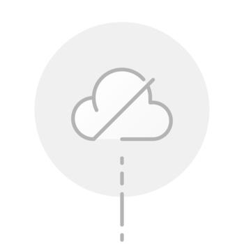 minimalista línea Arte ilustración de cruzado nube icono. servidor conexión falla, nube Servicio indisponible, o No Internet acceso. para ui diseño, móvil aplicaciones, sitios web, error páginas, red cuestiones vector
