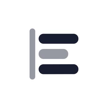 Simple Rounded Line Abstract E Letter Initial Shape Icon Design vector