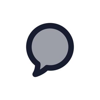 minimalista plano estilo comunicación burbuja mensaje gráfico elemento icono vector