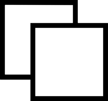 superposición cuadrado ventanas icono para web diseño y interfaz vector