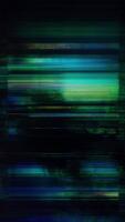 mörk lynnig blå och grön grunge snabb rörelse bakgrund med abstrakt skärm fel effekt, djup digital tekniskt fel textur täcka över för mysterium videoklipp och trogen cyberpunk atmosfärer video