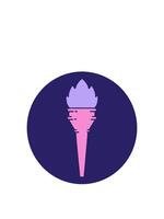 stiga och flyta animering av tatuering stil bild av en belyst ficklampa video