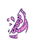 scissione movimento animazione di Immagine di un' fetta di Limone video