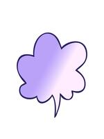 stretching up animation of cartoon speech bubble in smooth gradient style with speech bubble in smooth gradient style video