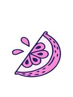 guppa och paus animering av bild av en skiva av citron- video