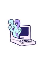 stiga och flyta animering av tecknad serie av en dator video