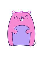 power up animation of cartoon happy gopher video