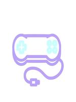 stretching upp animering av trösta spel kontrollant symbol ikon video