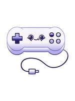 mutevole colore animazione di pendenza ombroso disegno di un' gioco controllore video