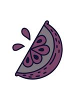 neon leggero effetto animazione di Immagine di un' fetta di Limone video