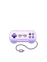 Hoppar rörelse animering av lutning skuggad illustration av en spel kontrollant video