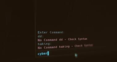 mando línea interfaz con poco reconocido comandos video
