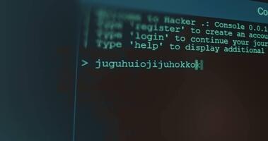 terminale interfaccia di pirateria programma video