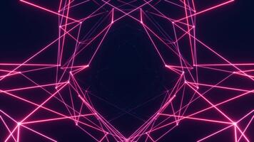 digital network art with interconnected lines and glowing dots loop animated video