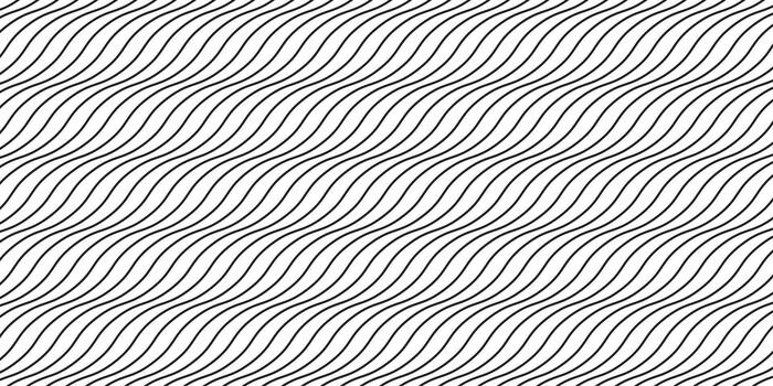 olas sin costura curvilíneo modelo. sencillo ondulado línea sin costura modelo antecedentes vector