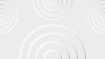 Animation of 3D circle on white background, looping animation, minimal geometry motion. video