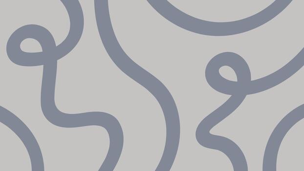 Minimalist abstract background featuring a simple, bold seamless pattern of thick, organic, and looping wavy lines. vector