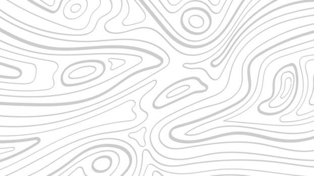 Abstract gray background with modern topographic hand drawn contour lines, creating an organic and minimalist design. vector