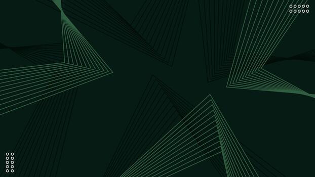 oscuro verde antecedentes con geométrico líneas. moderno y pulcro, presentando verde tonos y lineal texturas.oscuras degradado antecedentes con Copiar espacio. vector