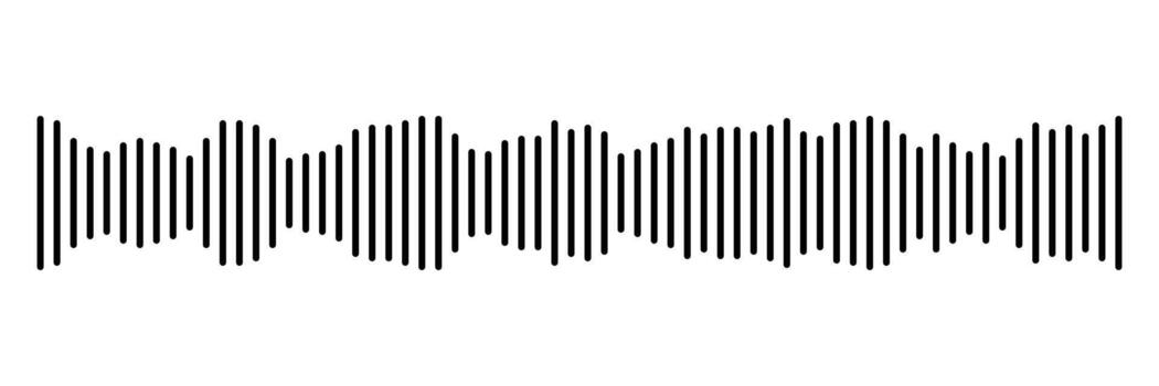 negro podcast sonido ola patrones con variar amplitud barras para audio visualización y medios de comunicación interfaces digital frecuencia líneas en música jugadores vector