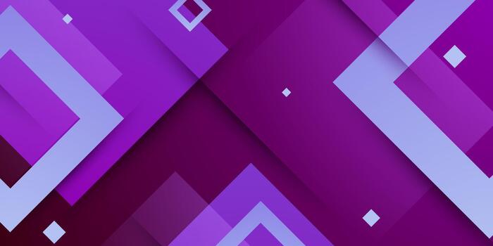 Abstract purple banner background with overlap square shapes pattern concept element design. Simple and modern background. vector