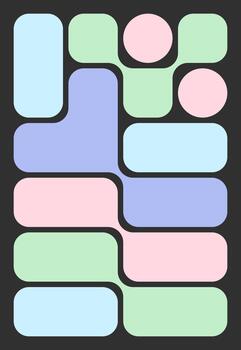 resumen ui plantillas con gota geométrico formas en bento cuadrícula estilo. y2k antecedentes con sencillo marcos y futurista diseño estilo. plano diseño con geométrico modelo para elegante collages. vector