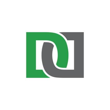 dd logo template initial vector