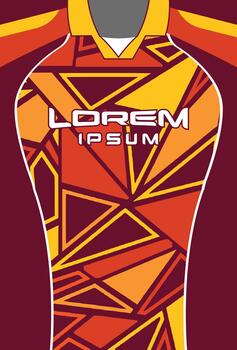 fútbol uniforme diseño con triángulo modelo vector