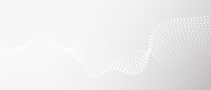 Abstract Digital Particle Wave Minimalist Gray Background vector