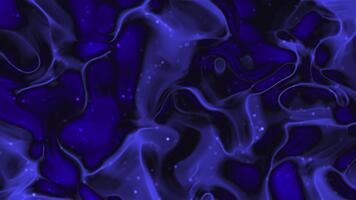 Dark abstract liquid texture with flowing black and blue gradient waves creating a modern digital background. video