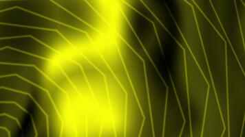 Abstract yellow light streaks over dark background creating dynamic glowing line patterns. video